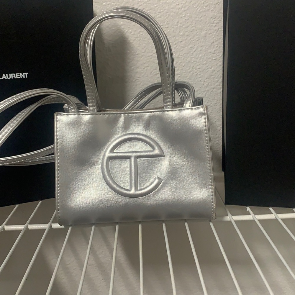 Silver small Telfar